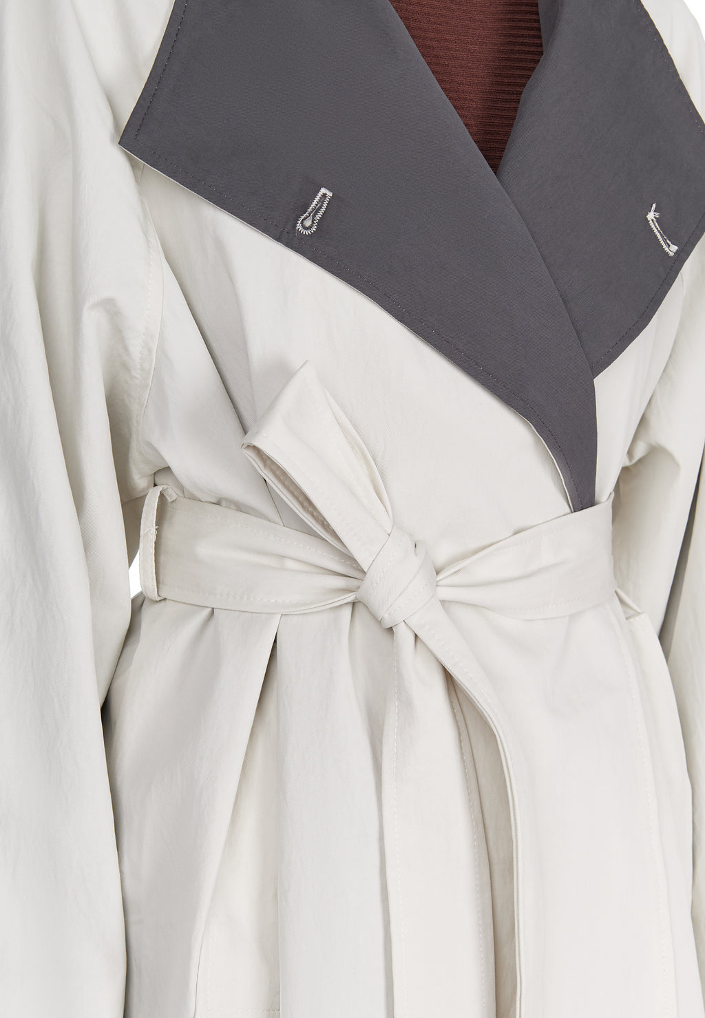 Gray Sfilato raincoat - view 7