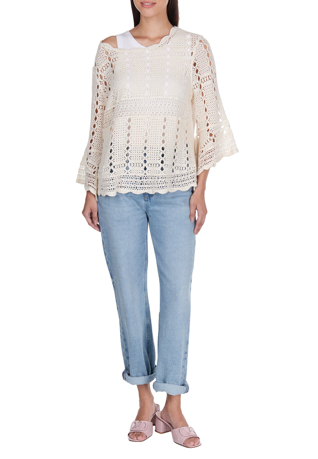 Gray Sfilato sweater - view 2