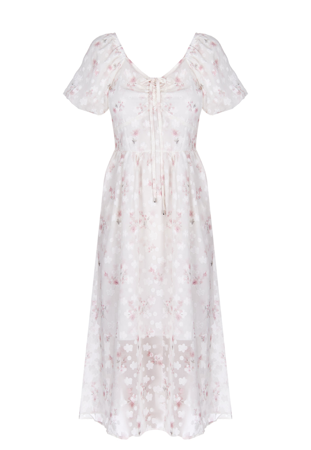 Gray and White Sfilato dress - view 1