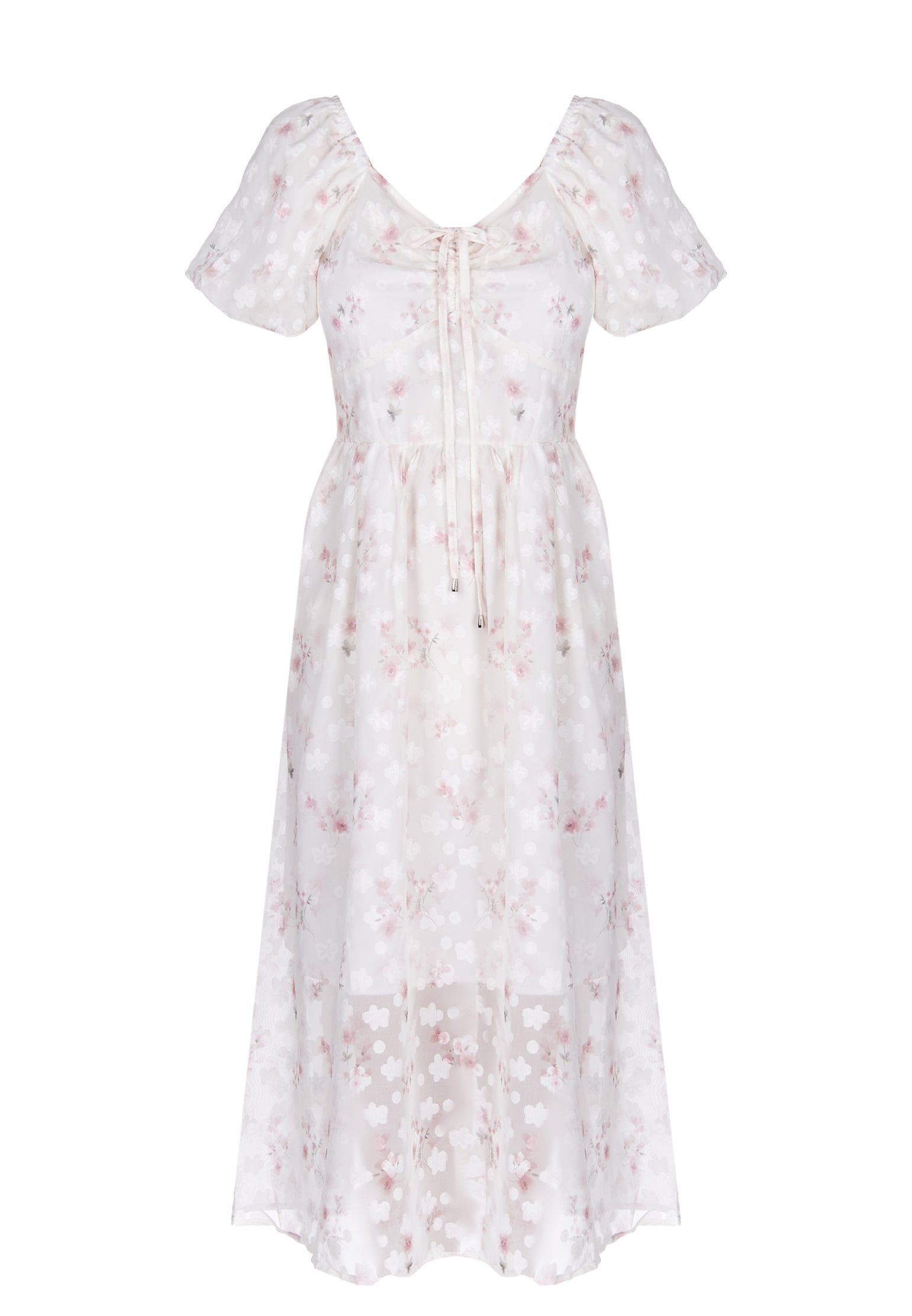 Gray and White Sfilato dress - view 1