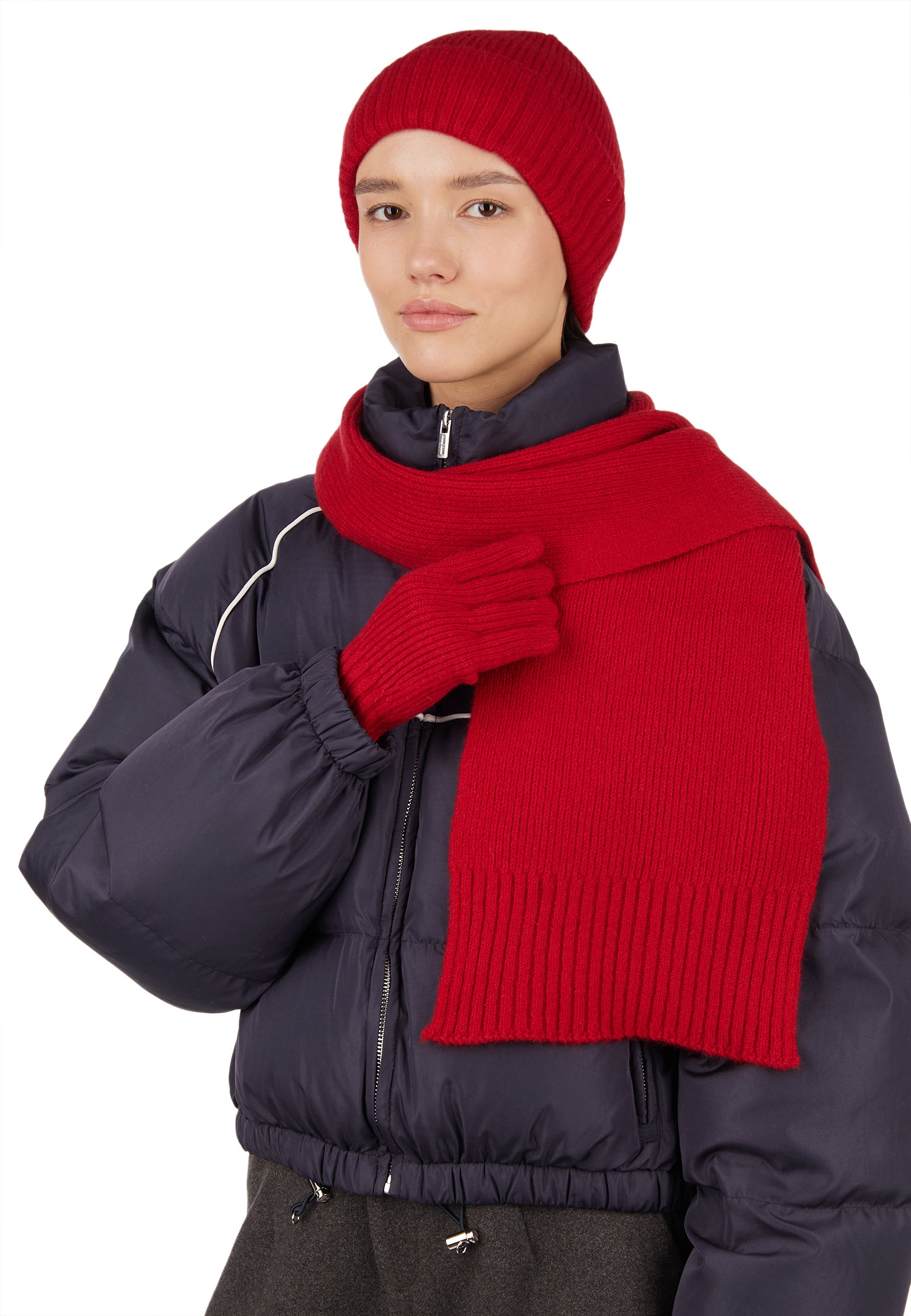 Burgundy Sfilato accessory set - view 5