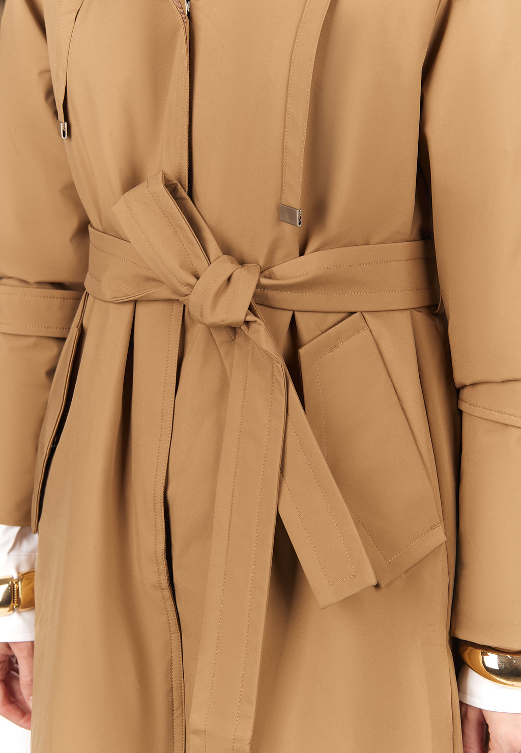 Brown Sfilato trench coat - view 3