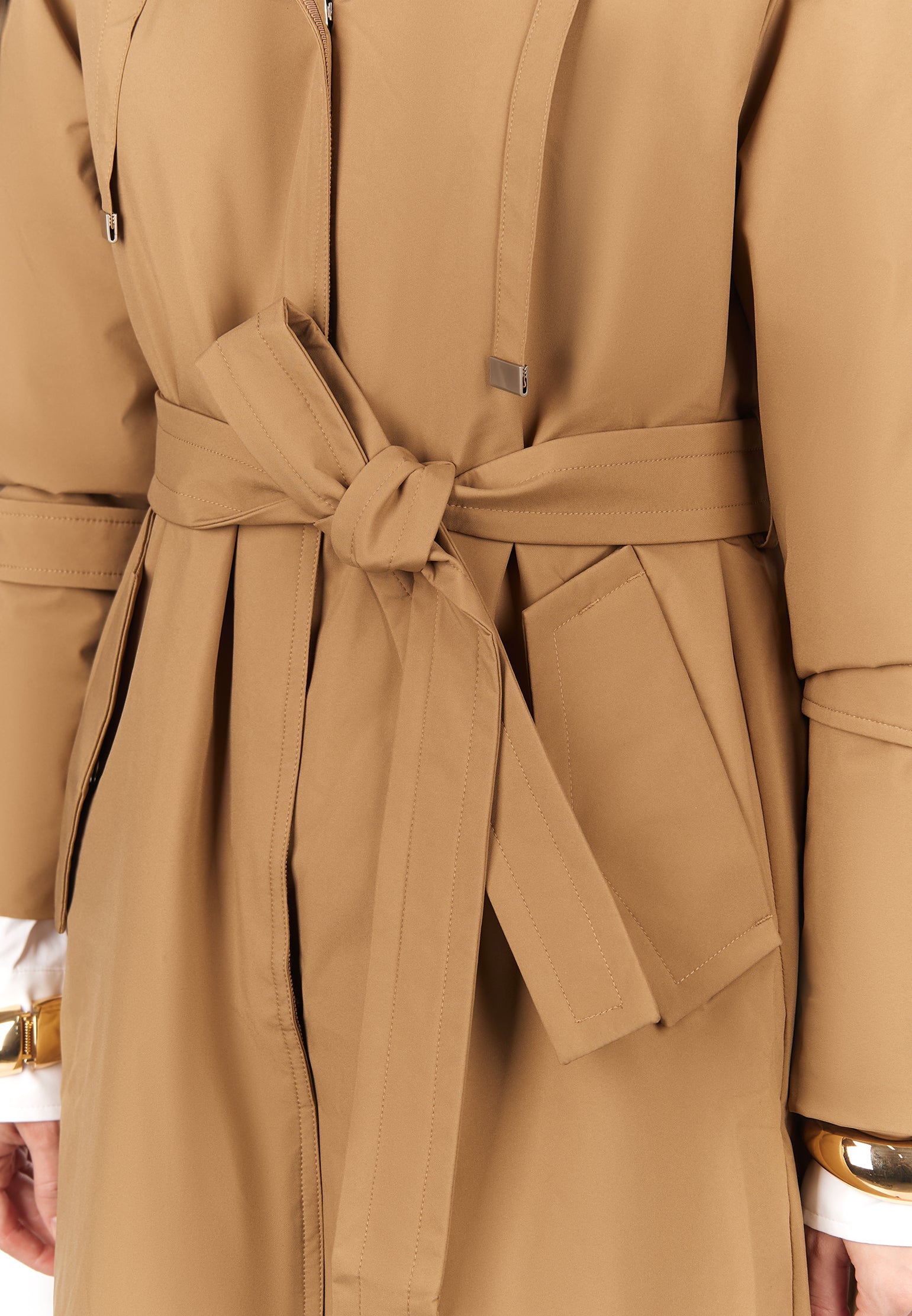 Brown Sfilato trench coat - view 3