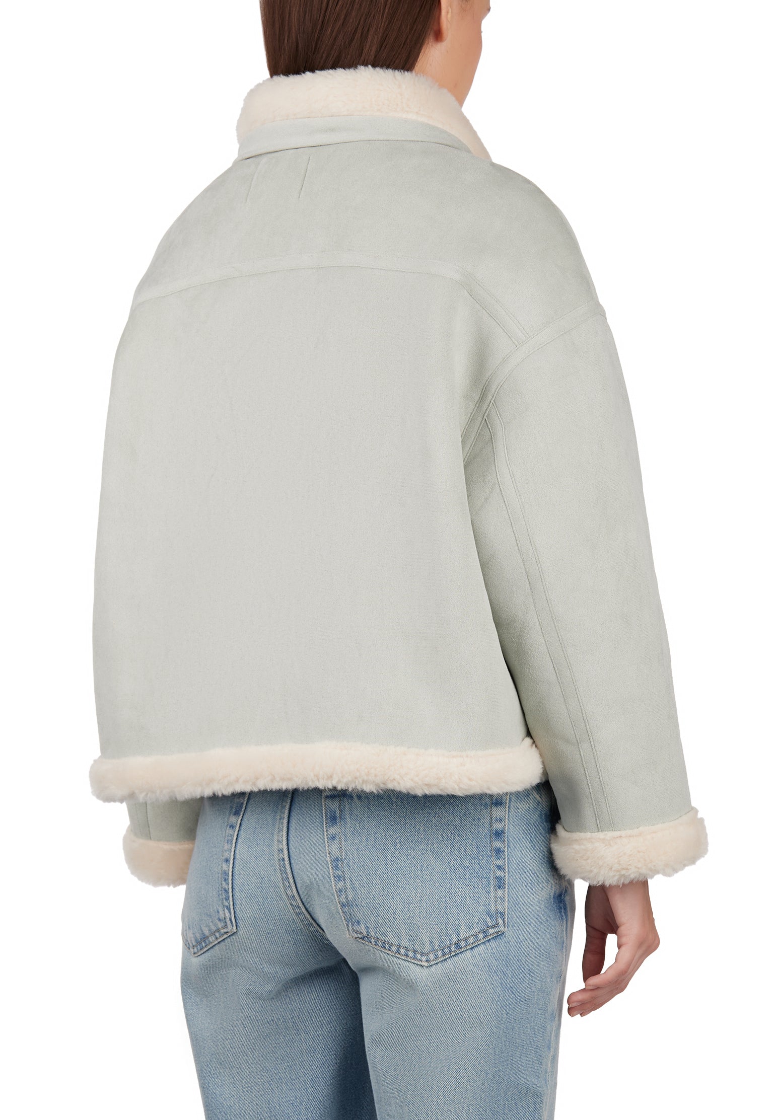 Gray Sfilato sheepskin coat - view 6