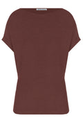 Burgundy Sfilato short sleeve top - view 1