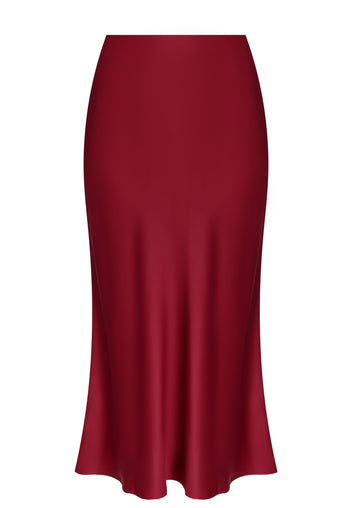Black and Burgundy Sfilato skirt - view 1