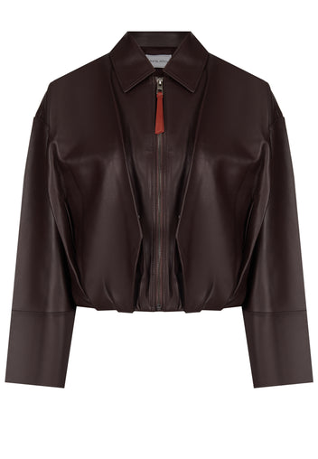 Burgundy Sfilato jacket - view 1