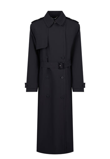 Black Sfilato trench coat - view 1