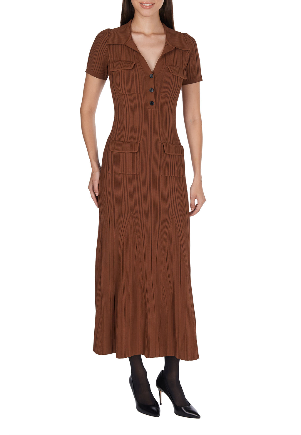 Brown Sfilato dress - view 3