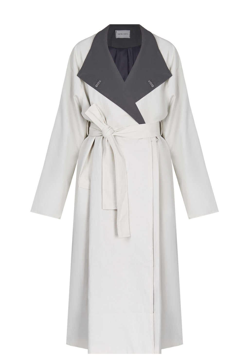 Gray Sfilato raincoat - view 1
