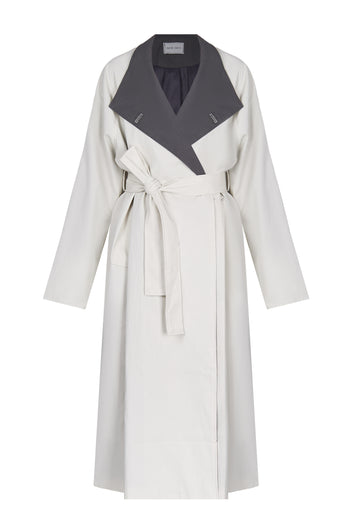 Gray Sfilato raincoat - view 1