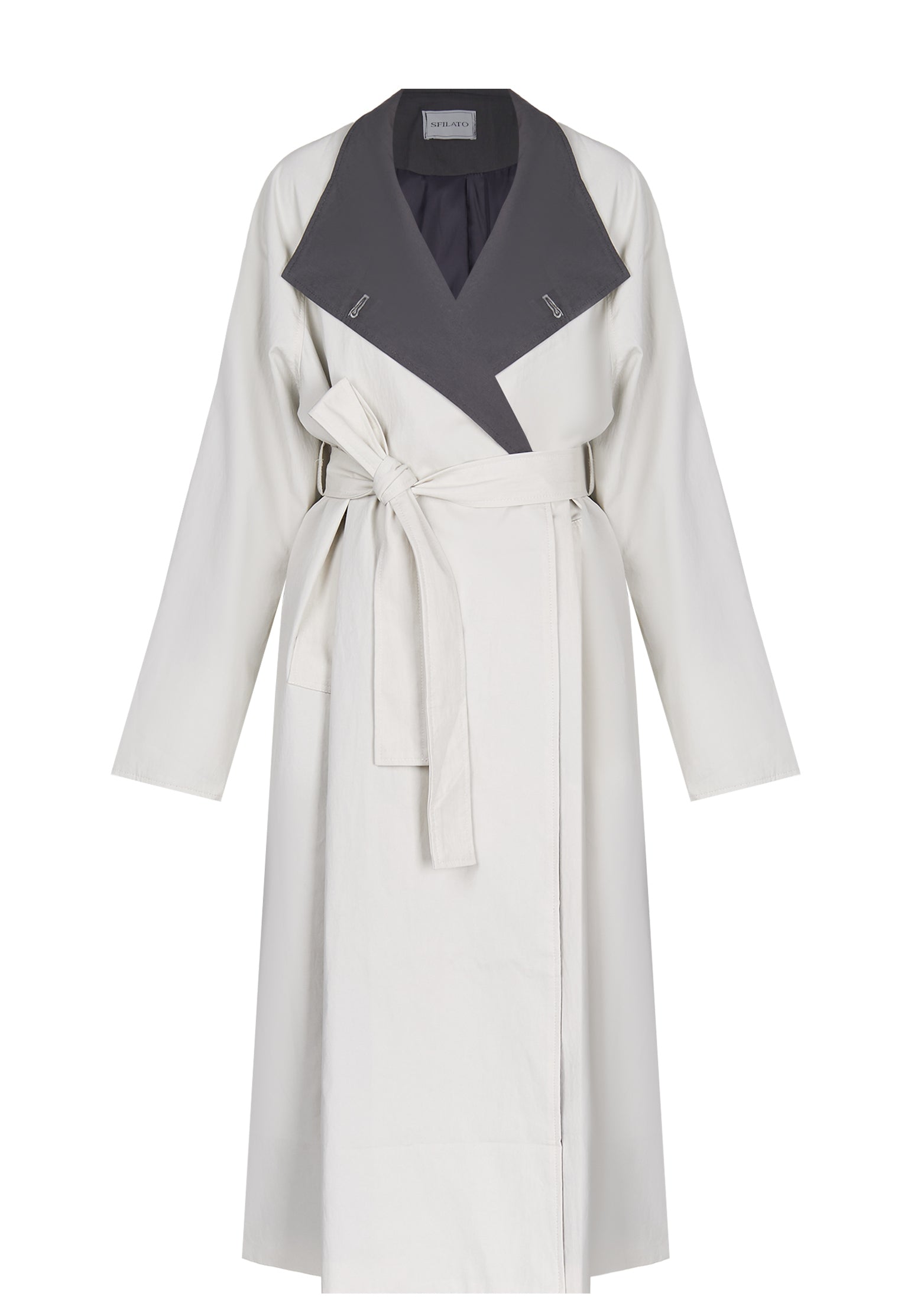 Gray Sfilato raincoat - view 1