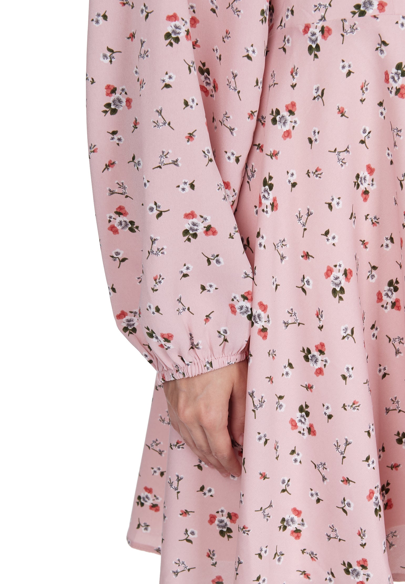 Pink and Red Sfilato dress - view 4