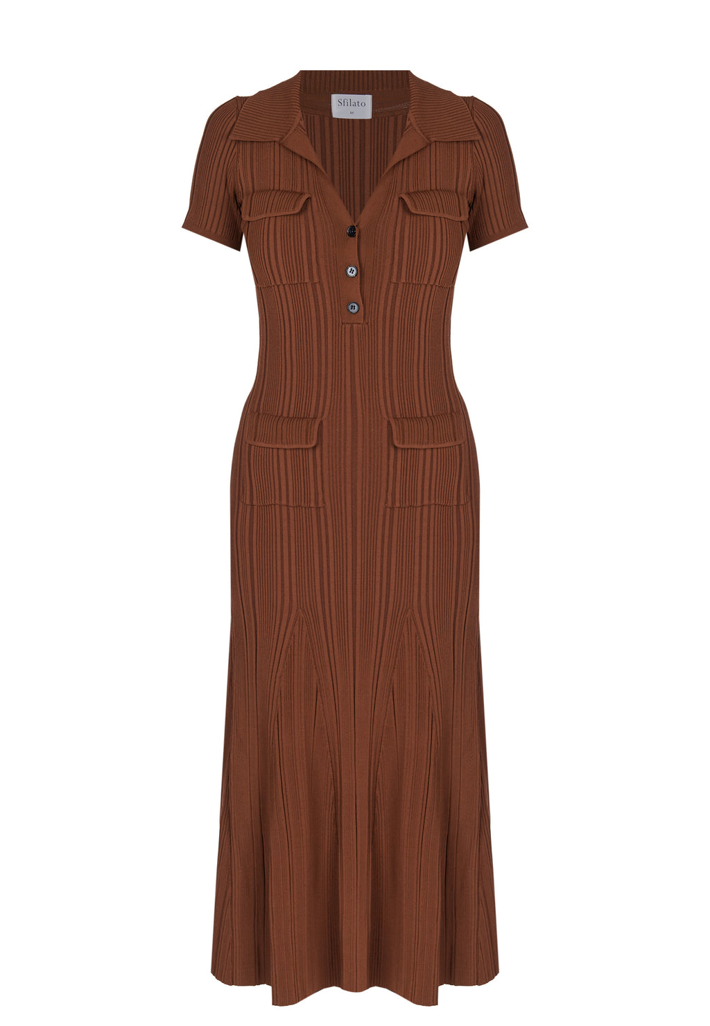 Brown Sfilato dress - view 1