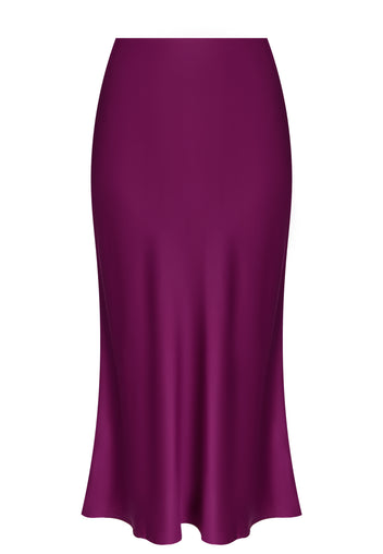 Burgundy Sfilato skirt - view 1