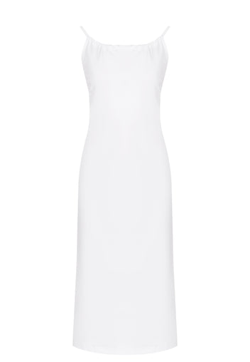 White Slip Midi Dress - view 1