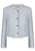 Sky Tweed Cropped Jacket - view 1