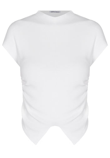 Black and White Sfilato short sleeve top - view 1