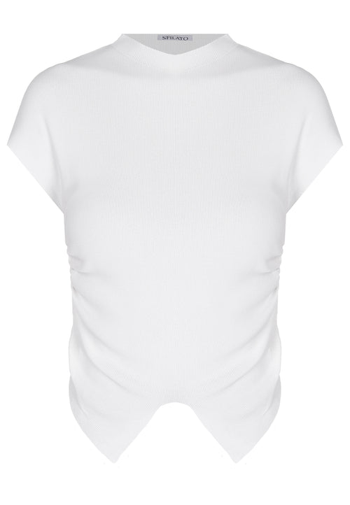 Black and White Sfilato short sleeve top - view 1