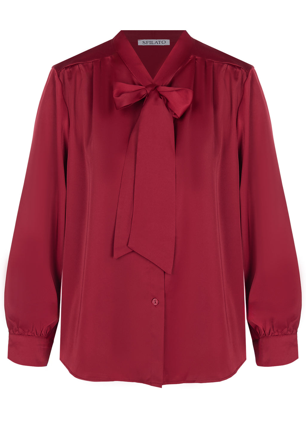 Burgundy Sfilato blouse - view 1