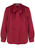 Burgundy Sfilato blouse - view 1