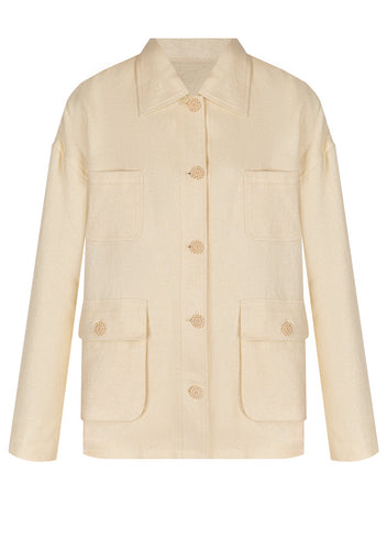 Cream Utility Pocket Jacket - view 1