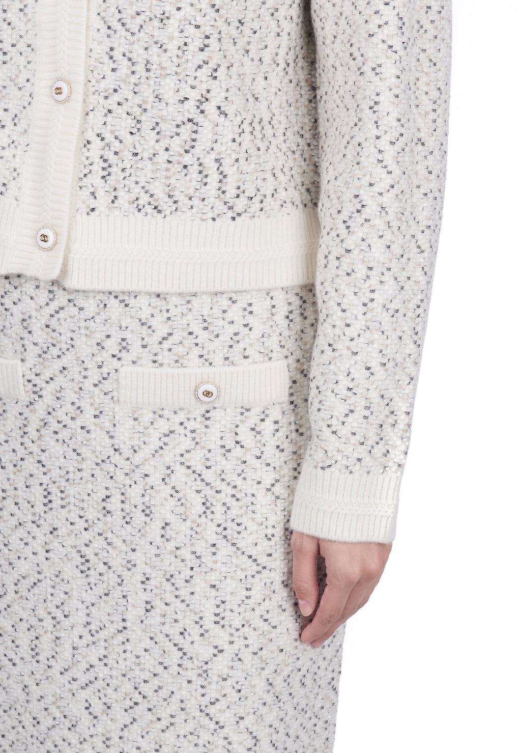 Gray Sfilato cardigan - view 4