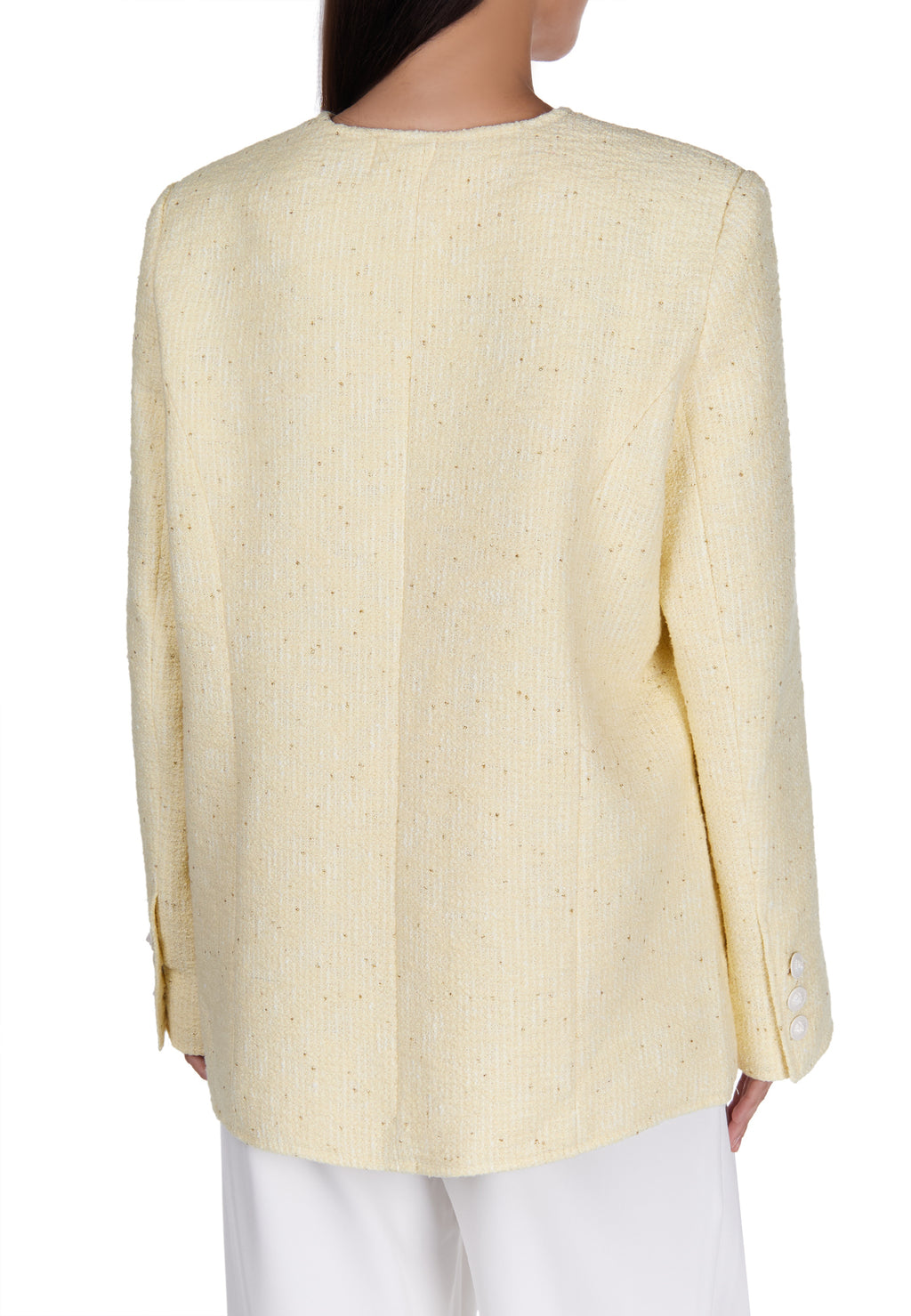 Cream Sfilato jacket - view 4