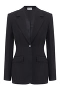 Black Single-Breasted Tailored Jacket - view 1