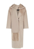 Ivory Scarf-Collar Wool Coat - view 1