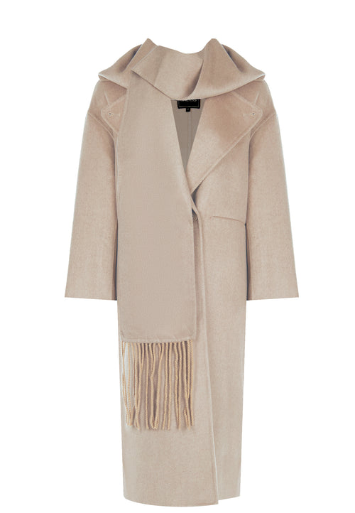 Beige Sfilato coat - view 1