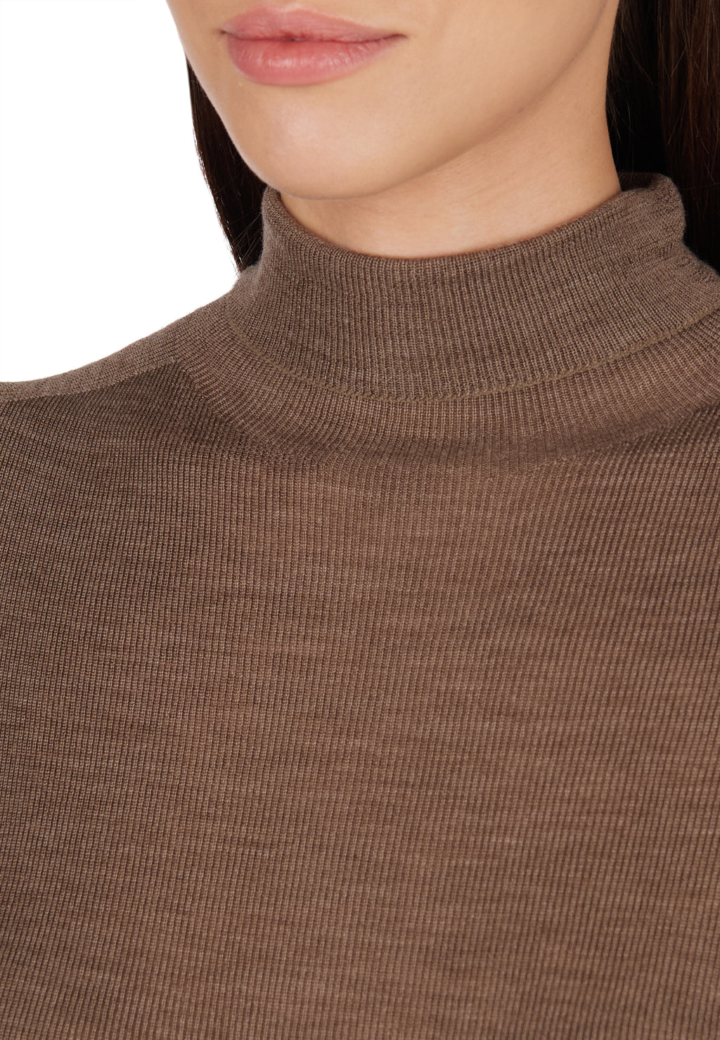 Brown Sfilato turtleneck - view 4