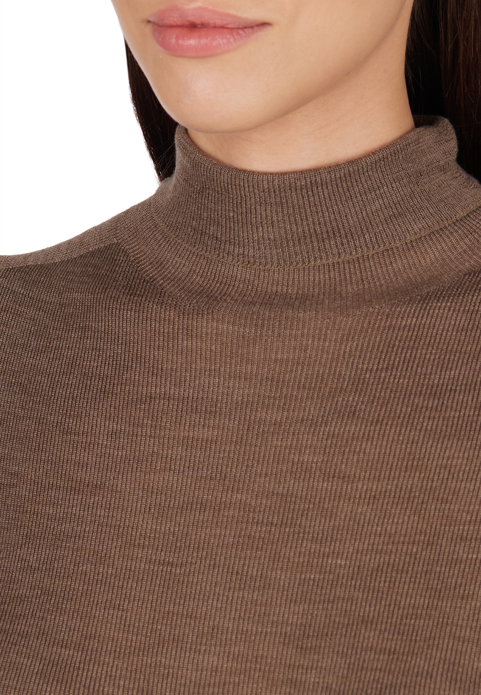 Brown Sfilato turtleneck - view 4