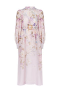Blush Floral High-Neck Midi Dress - view 1