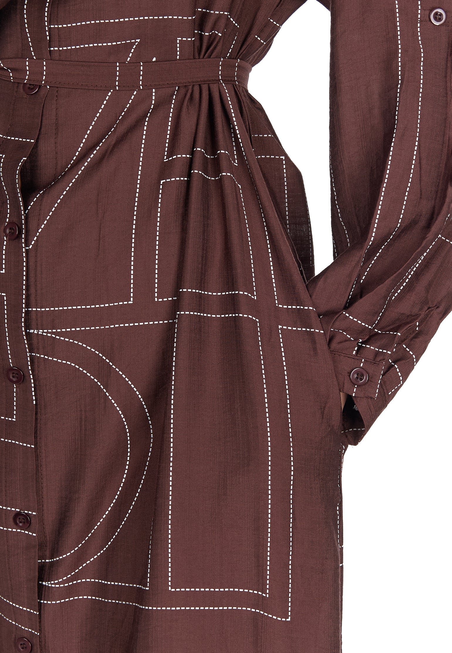 Burgundy Sfilato dress - view 6
