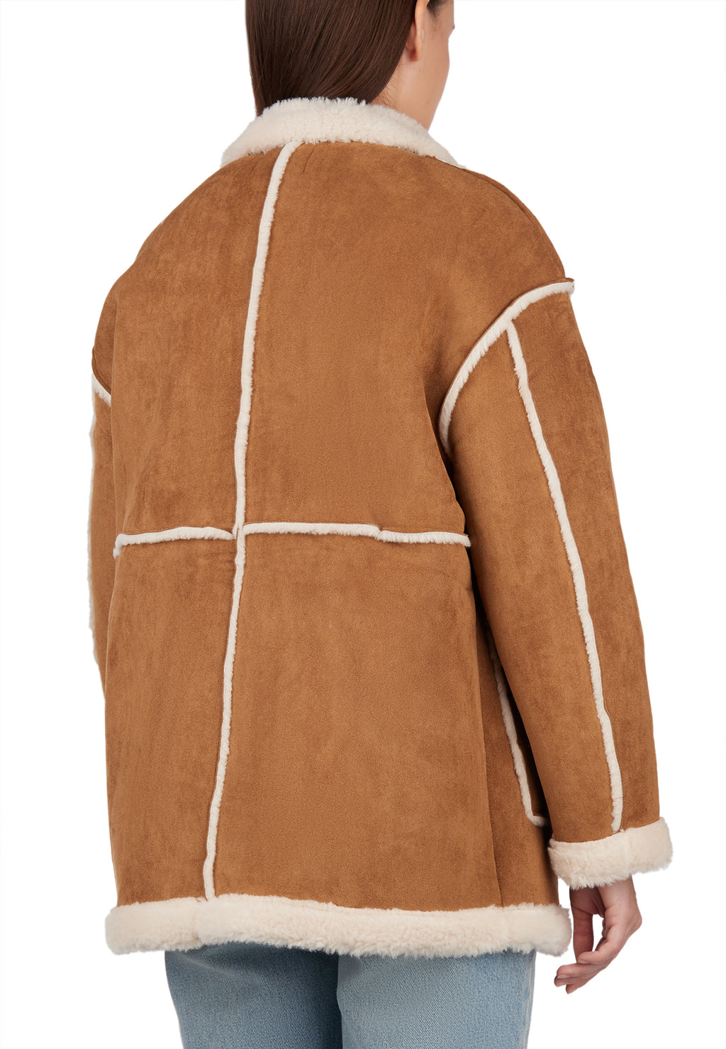 Brown Sfilato sheepskin coat - view 6