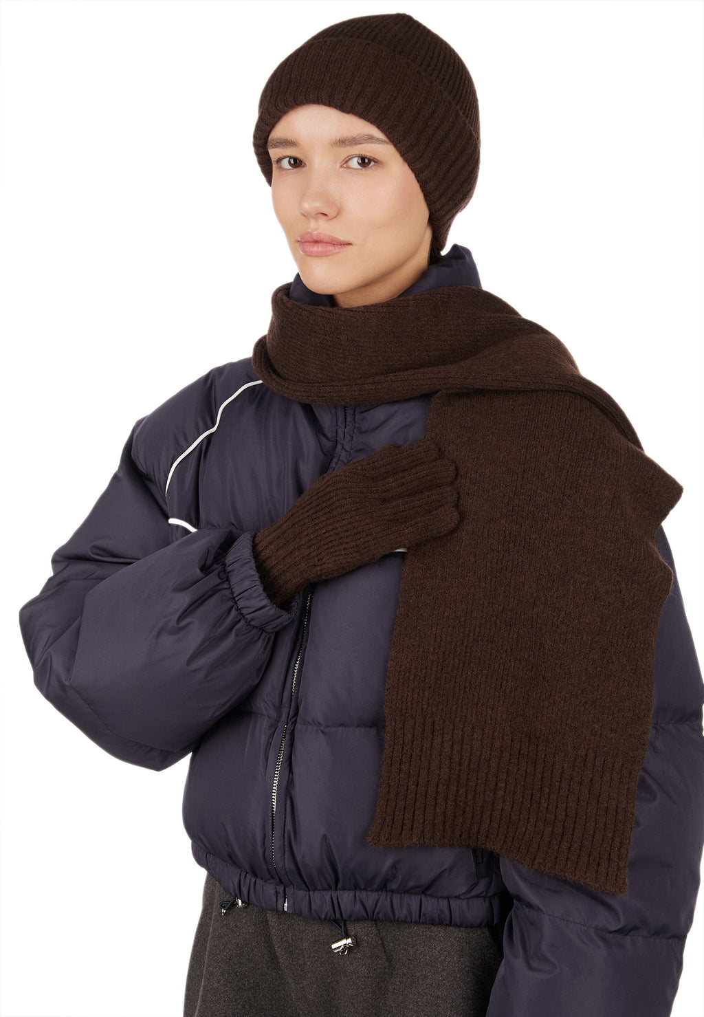 Black and Brown Sfilato accessory set - view 5
