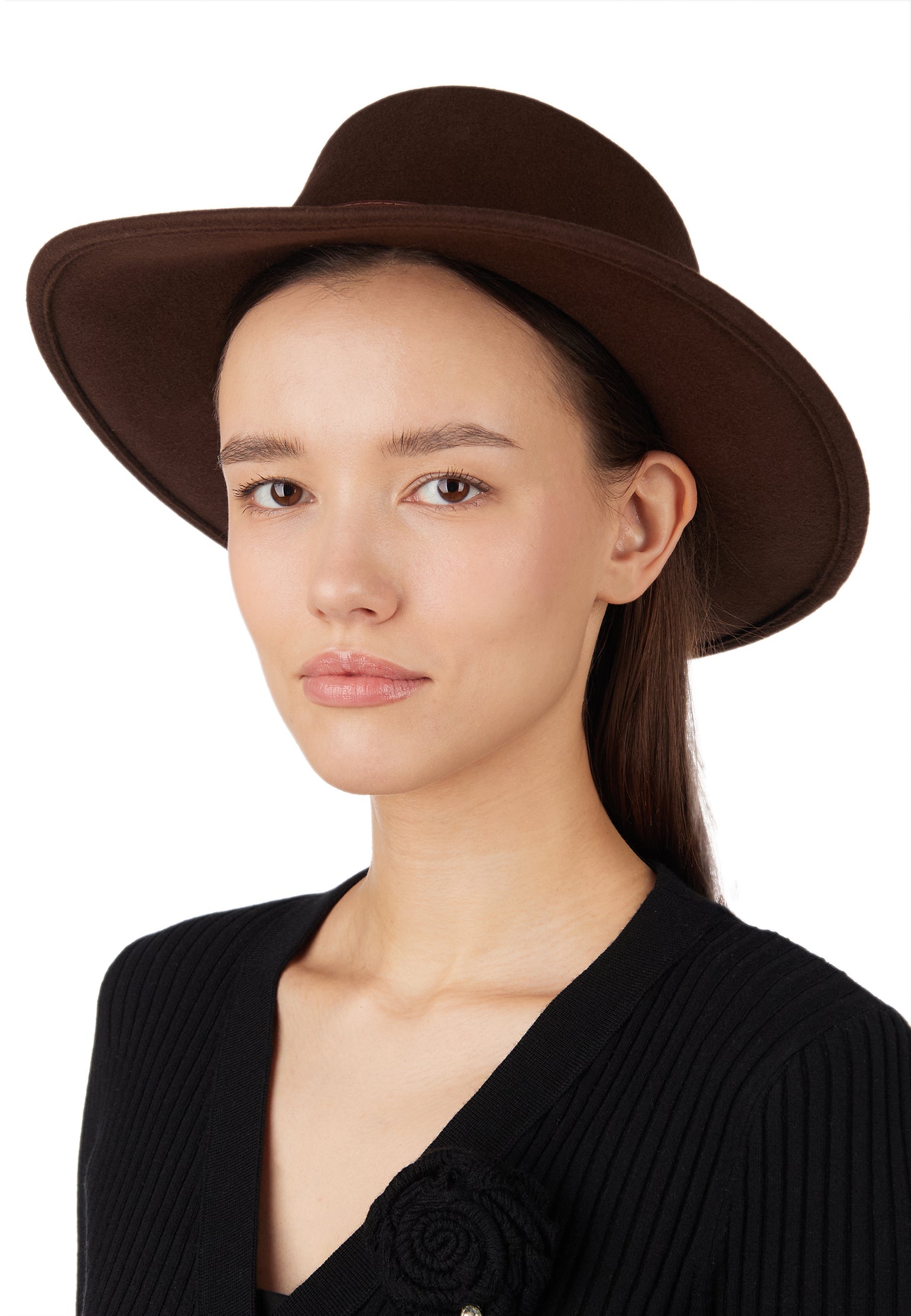 Brown Sfilato hat - view 2