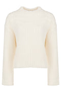 Ivory Embellished Yoke Knit Sweater - view 1