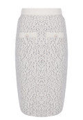 Ivory Eyelet Pencil Midi Skirt - view 1