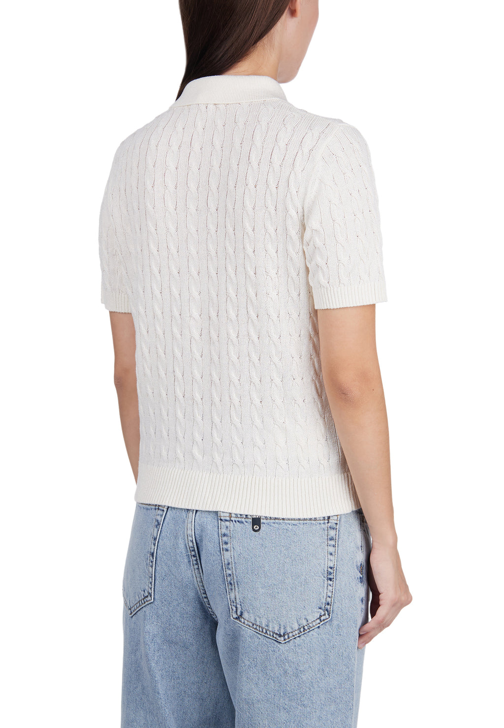Gray Sfilato polo - view 2
