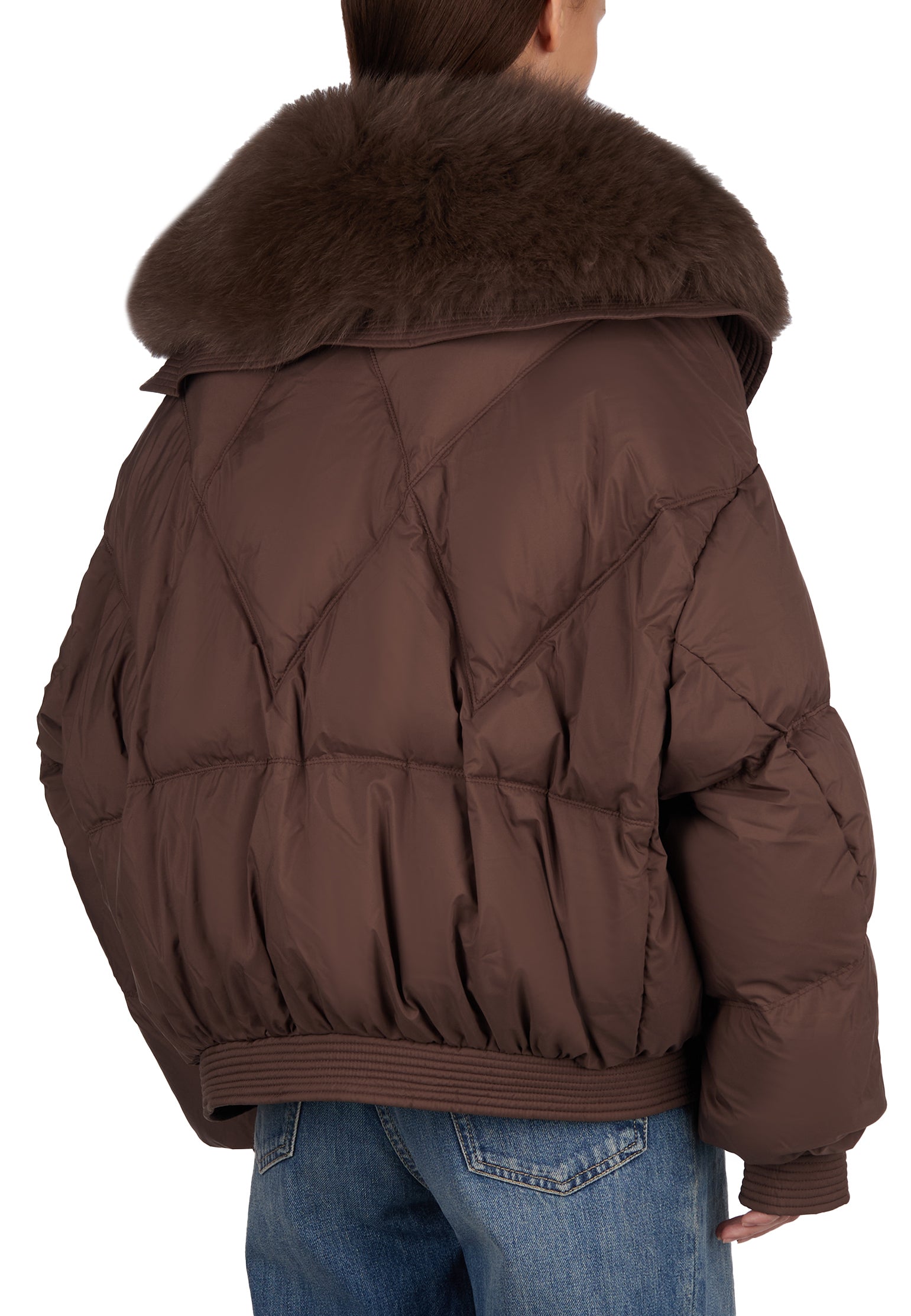 Sfilato Down Jacket CHA726 SMPL — Brown