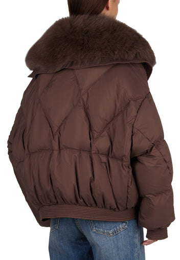 Sfilato Down Jacket CHA726 SMPL — Brown