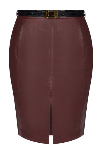 Udine Skirt — Burgundy