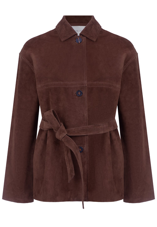 Biella Blazer — Brown