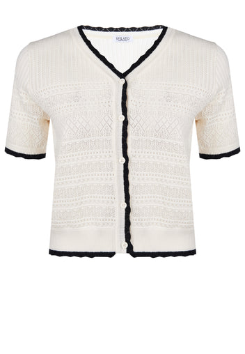 Macchiagodena Cardigan — White
