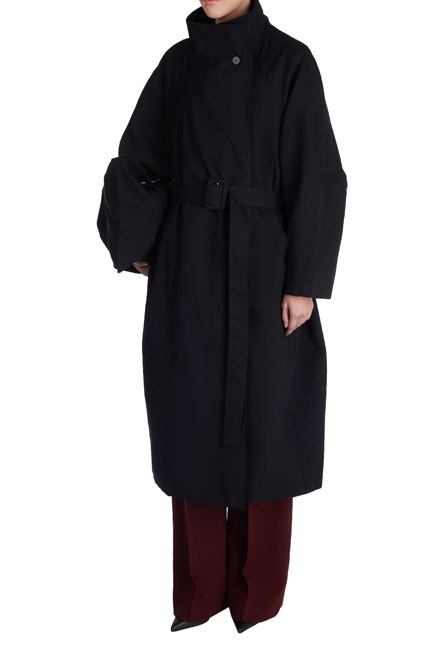 Black Sfilato raincoat - view 4