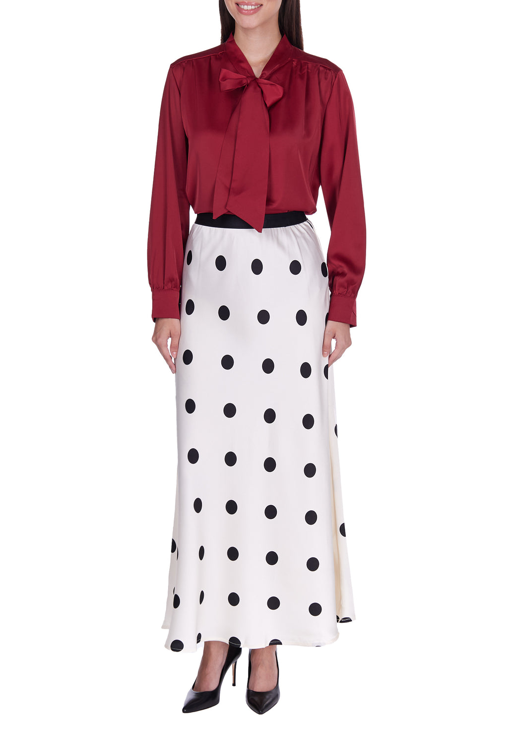 Gray and White Sfilato skirt - view 4