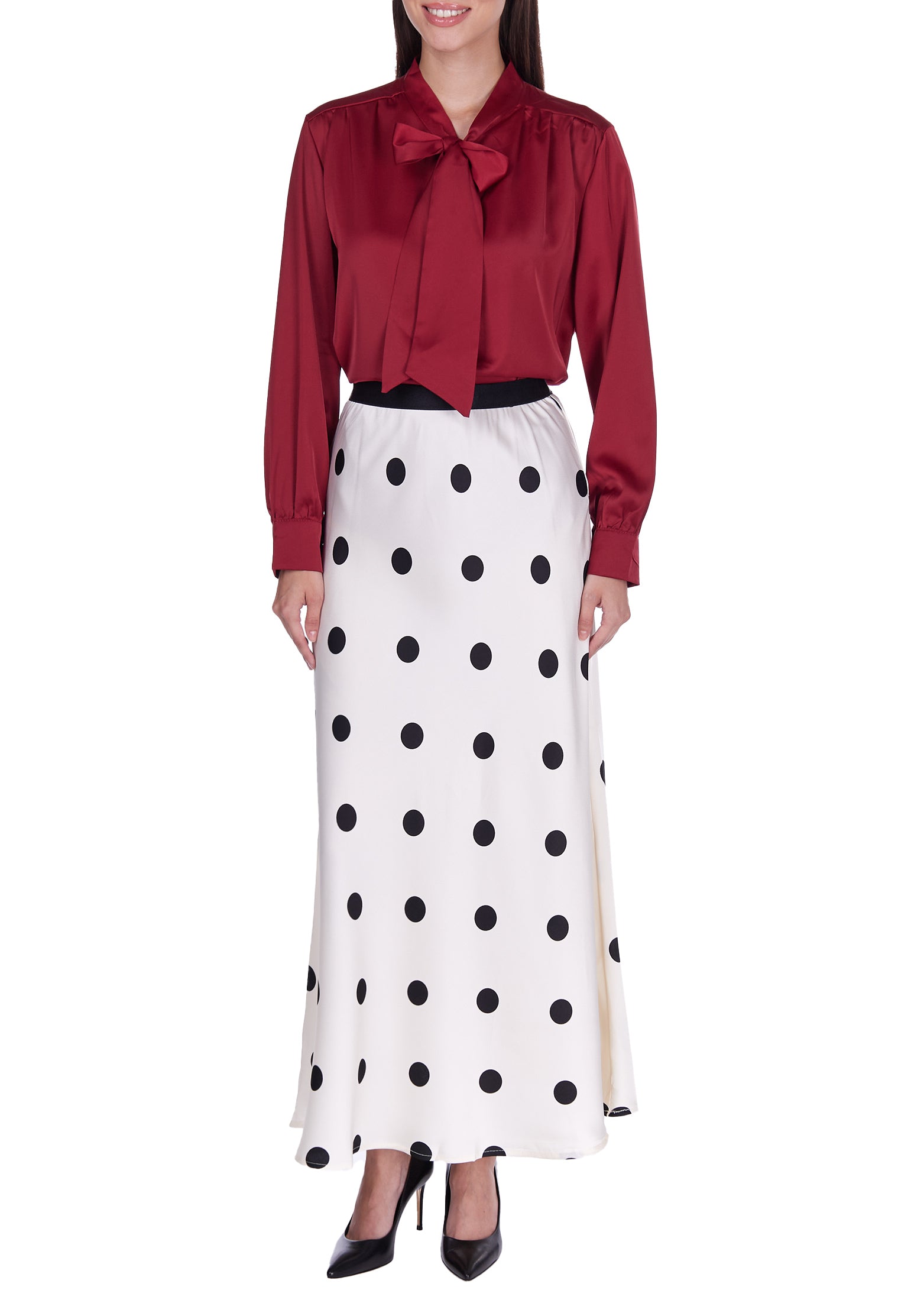 Gray and White Sfilato skirt - view 4