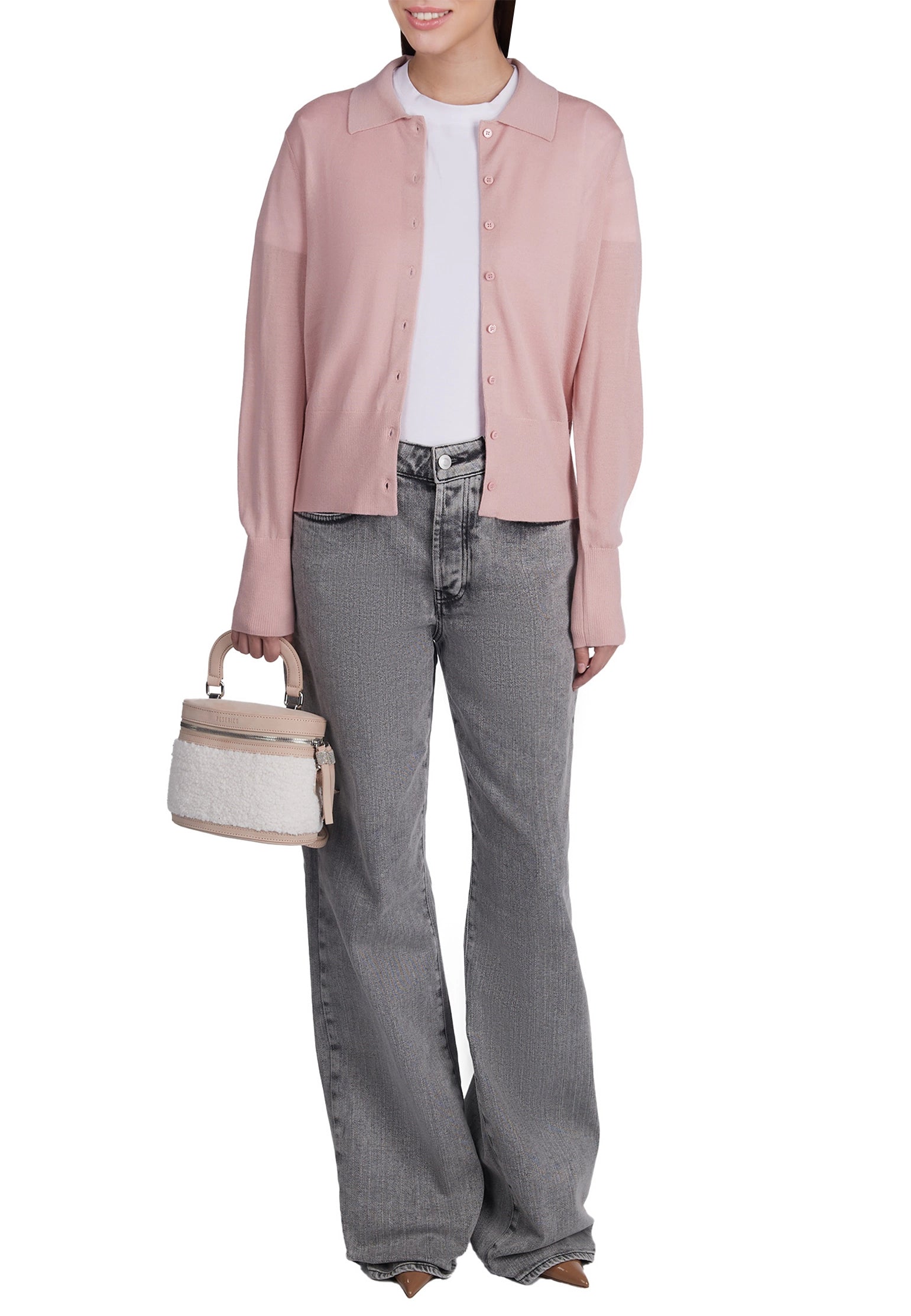 Pink Sfilato cardigan - view 2